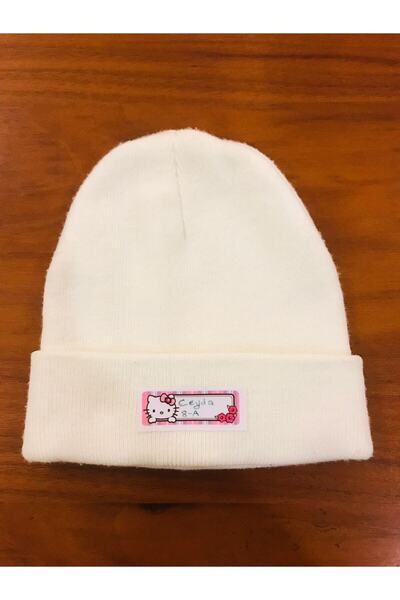 Hello Kitty Ετικέτα σχολικής στολής από ύφασμα (2) με φιγούρα που κολλάει με σίδερο