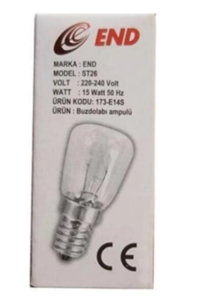 End 15 w Buzdolabı Ampulü 1 Adet