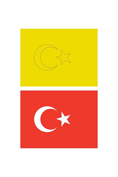 Red Castle 15 قطعة علم تركي كبير الحجم - مجموعة بطاقات رسم رملية مقاس A4 - قلعة حمراء KB-RC-153