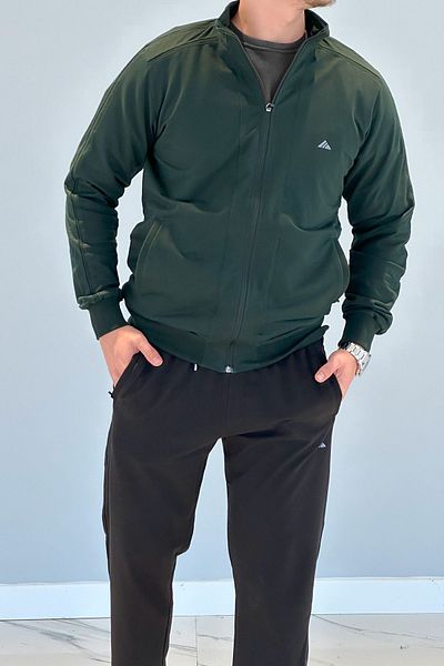 Remsa Spor Ανδρική φόρμα φόρμας Lycra Combed Cotton 3714 Πράσινη