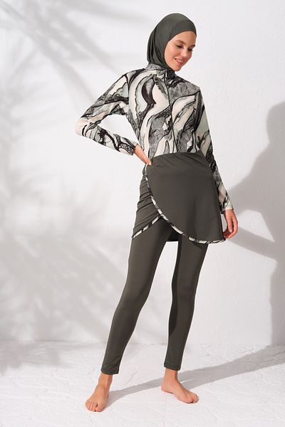 Pierre Cardin Μακρυμάνικο μαγιό με φερμουάρ Hijab Μακρυμάνικο μαγιό με φερμουάρ Hijab 231928_ΜΕ ΣΧΕΔΙΟ