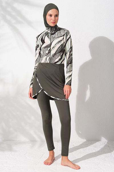 Pierre Cardin Μακρυμάνικο μαγιό με φερμουάρ Hijab Μακρυμάνικο μαγιό με φερμουάρ Hijab 231928_ΜΕ ΣΧΕΔΙΟ