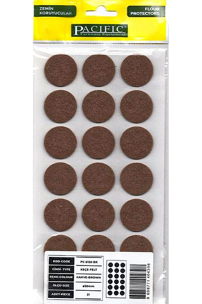 Decovetro 30mm Coffee Pacific Adhesive Felt