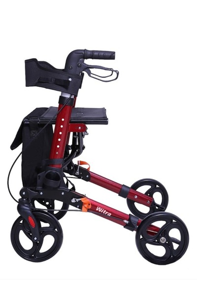 emek sağlık Witra Alüminyum Lüks Rollator Yürüteç Kırmızı