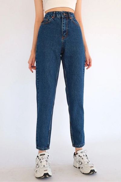 BROSERER Maçaa Women's Mom Dark Blue Jeans High Waist