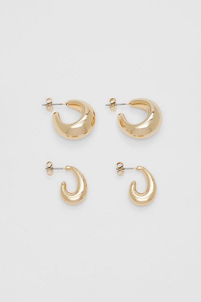 Stradivarius Set of 2 Hoop Earrings