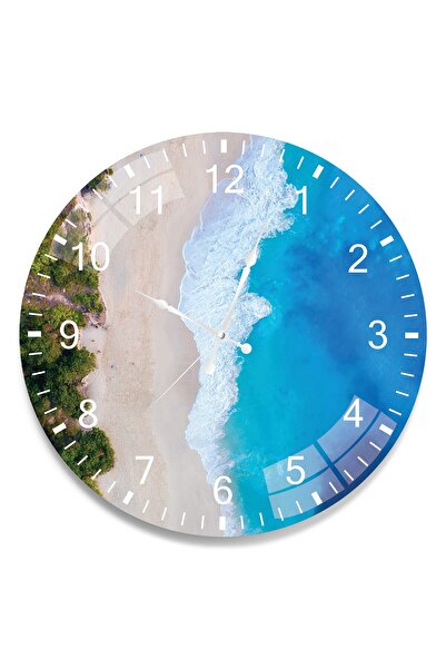EMYA HOME Ceas din sticlă Kumsal Deniz - 40 cm
