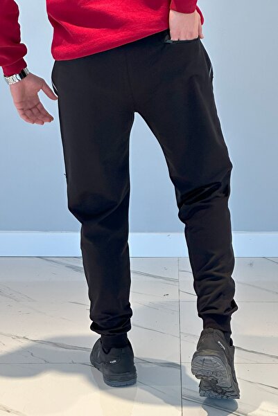 Remsa Spor Ανδρικό φούτερ με ελαστική μέση 3708 μαύρο