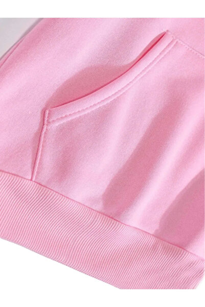 blausee wear Unisex Κουκούλα Χωρίς Εκτύπωση Απλή Oversize Πλατύ 3 Ινών Φούτερ