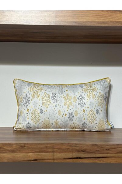 KIRLENTİM غطاء وسادة منقوش على الوجهين مطبوع رقميًا بحواف مضلعة H1060