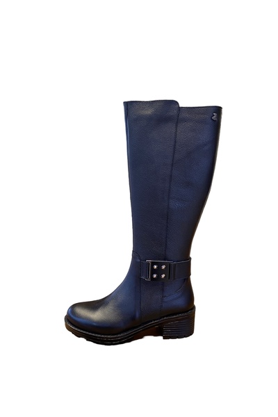 Venüs 3370 Venüs hakiki deri lastik detaylı çizme