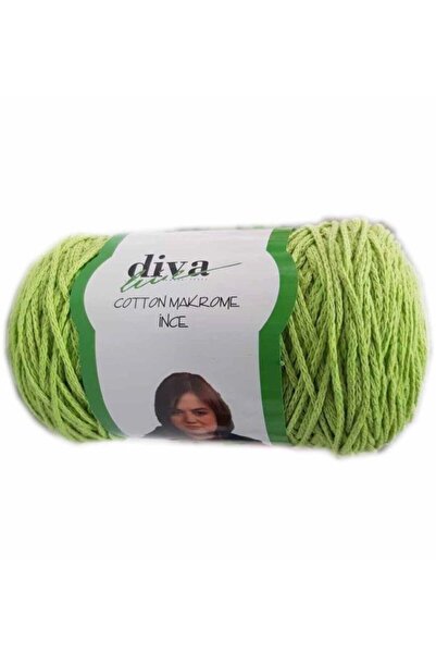 DİVA Αξεσουάρ Angel Çanta Diva Pamuk Makrome Φιστικί Λεπτή Νο: 34