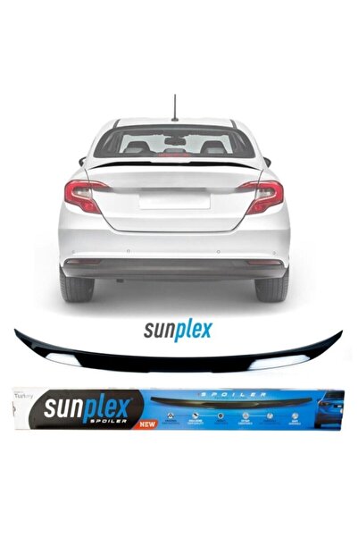 Genel Markalar Fiat Egea Sedan Uyumlu Bagaj Üstü Spoiler Piano Black Enjeksiy...