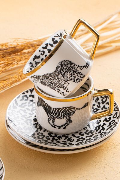 ACAR Elegance 6-Person Coffee Cup Set - 90 ml MSKF323