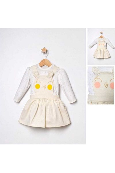 Esterella baby girl bodysuit dress/silvery bodysuit dress