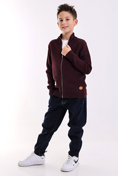 Matte MONACO BOY Claret Red Knitwear Cardigan