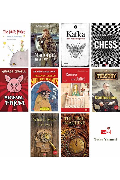 Tutku Yayınevi İngilizce Hikaye Seti - 10 Kitap - English - Hikayeler