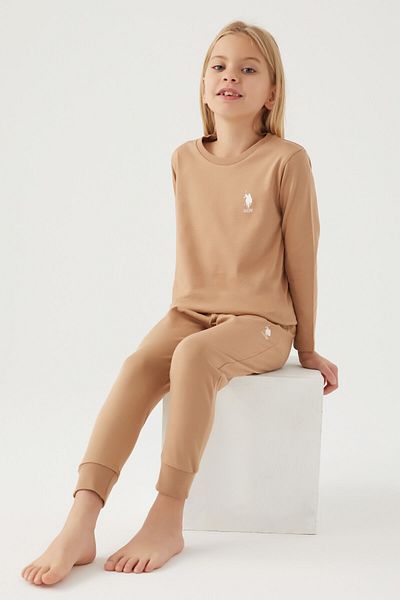 U.S. Polo Assn. Παιδικό Σετ Πιτζάμες Mink