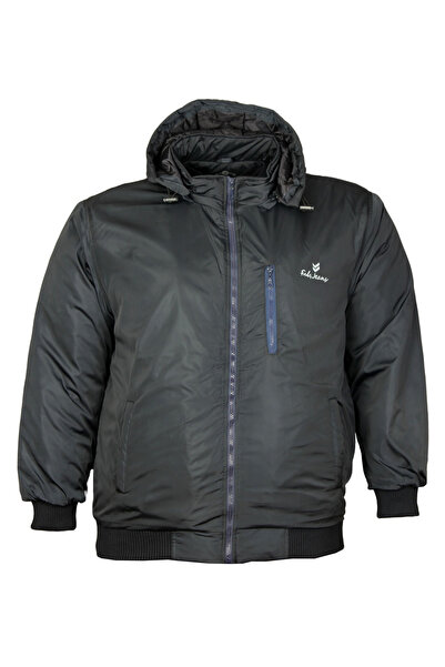 FaLa Jeans Erkek Lacivert Büyük Beden Kışlık Pilot Mont 96076