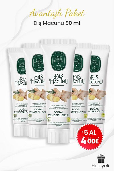 Eyüp Sabri Tuncer Buy 5 Pay 4 Ginger Essence Toothpaste Gift
