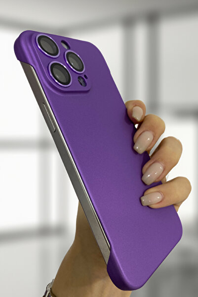 Deilmi IPhone 15 Pro Max Ultra İnce Sert PC Çerçevesiz Lens Korumalı Former S...