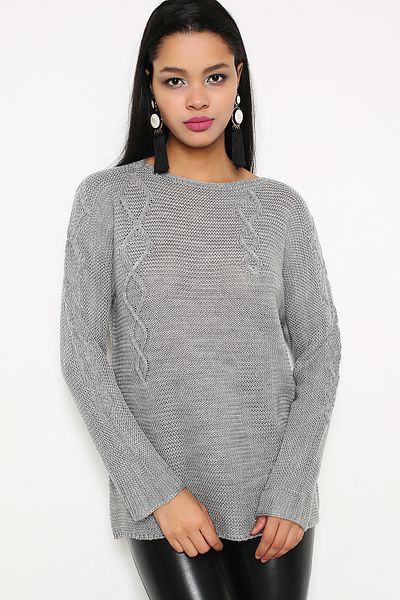 AVORWE Pulover de tricotaj cu model inversat