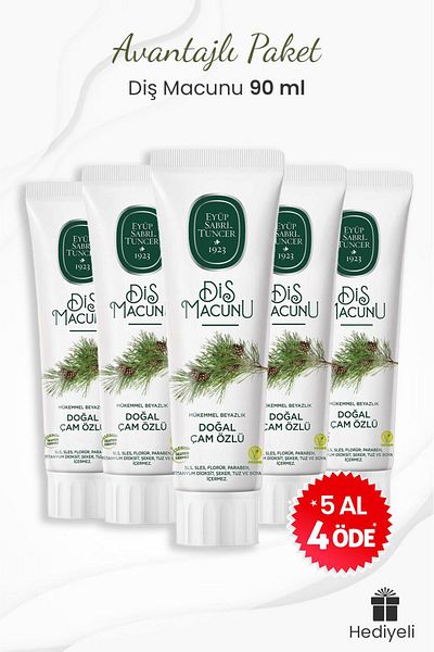 Eyüp Sabri Tuncer Pine Extract Toothpaste - Buy 5 Get 4 Gift