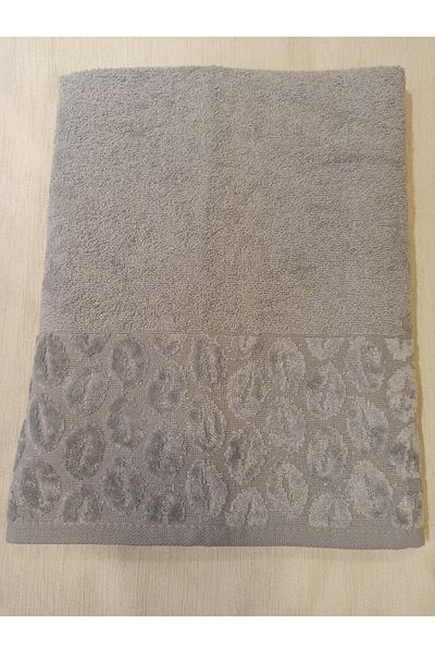 ŞENER HOME Large Size Bade Bath Towel 90X150 Cm. - Gray