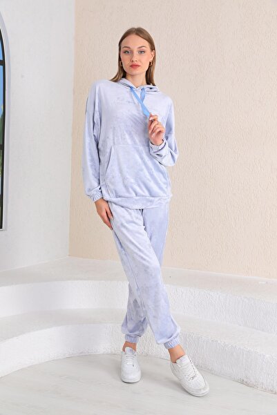 WestBound Trening de damă, ICE BLUE, din catifea moale