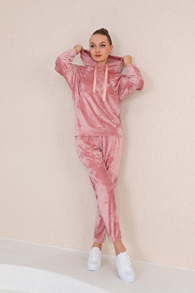 WestBound Women's SOMON Soft Velvet Tracksuit Set