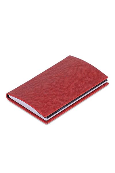 SEDEF SİLVER High Quality Faux Leather, Velvet Inner Lining Business Card Holder Wallet Card Holder with Metal Magnet Cover