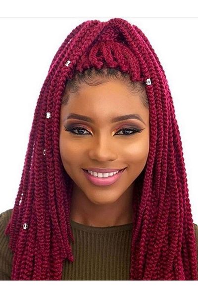 X-Pression Synthetic Hair Bug Red For African Braid & Rasta
