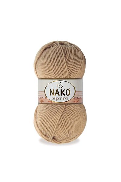 NAKO Super Pearl Wool Hand Knitting Yarn Κωδικός χρώματος: 221 Caramel