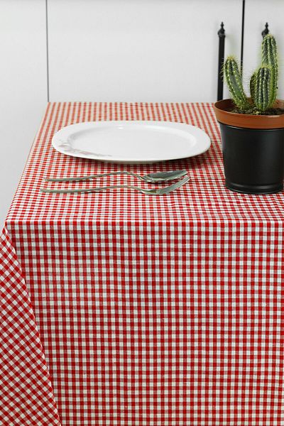 Soft Kare Small Square Pattern Gingham Tablecloth, Table Cloth, Picnic Mat