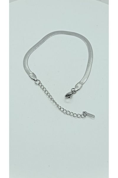 Elasya Jewels ITALIAN CRUSH STEEL BRACELET SILVER COLOR