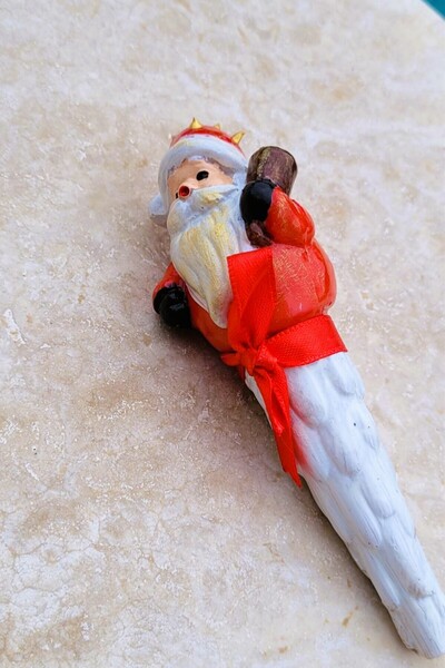 plndizayn Polyester NoelBaba Şişe Tıpası