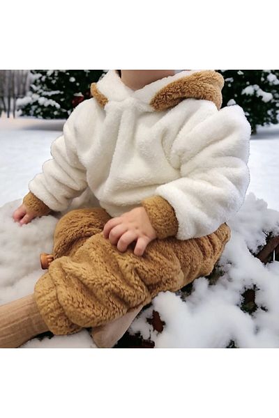 BEBEĞİME ÇORAP Plush Welsoft Children's Pants / Baby Pants