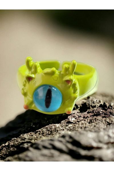 Touz Green Monster Adjustable Ring