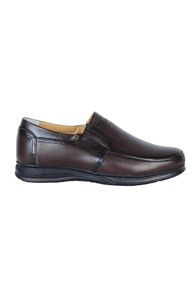 Ayakcenter Mk-38 Light Brown 100% Leather Men's Casual Shoes