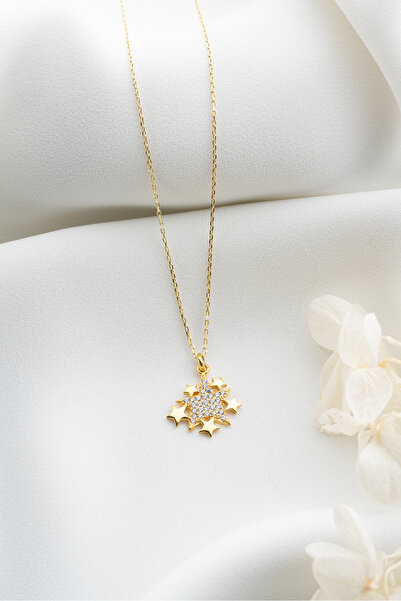 Şimal Silver 925 Ayar Gümüş Yıldızlı Kolye