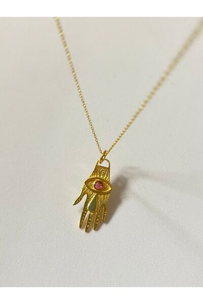 ZWEIG 925 Ayar Gümüş Mitolojik El Kolye