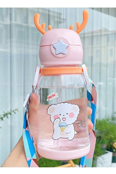Kaşbaşı Home Geyikli Children's Water Bottle Water Bottle Bpa Free School Wat...