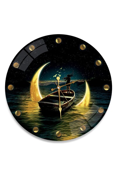 EMYA HOME Ceas din sticlă Moonlight - 40 cm