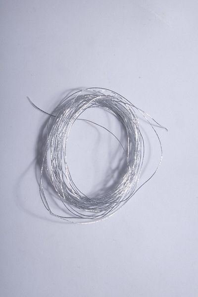 Eskişehir hobi sanat Silvery Christmas Tree Ornament Thread Decorative Thread Label Thread Thin 0.45 Mm 3 Meters