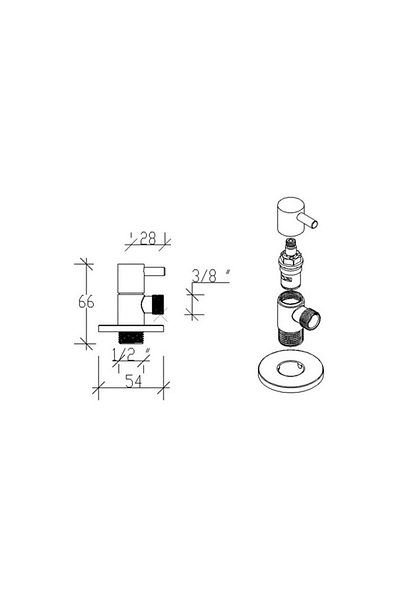 Tema Prima Bidet Faucet 2 Pieces