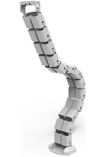 Genel Markalar Masa Altı Kablo Toplayıcı Dinazor Omurga Kablo Kanalı Gri Renk