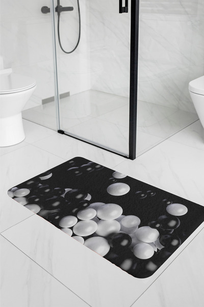 minufco سجادة حمام من ثلاث طبقات ماصة للماء منقوشة ثلاثية الأبعاد ومناسبة للا...