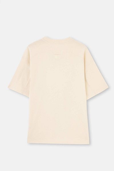 Dagi Εκρού κοντομάνικο μπλουζάκι Oversize