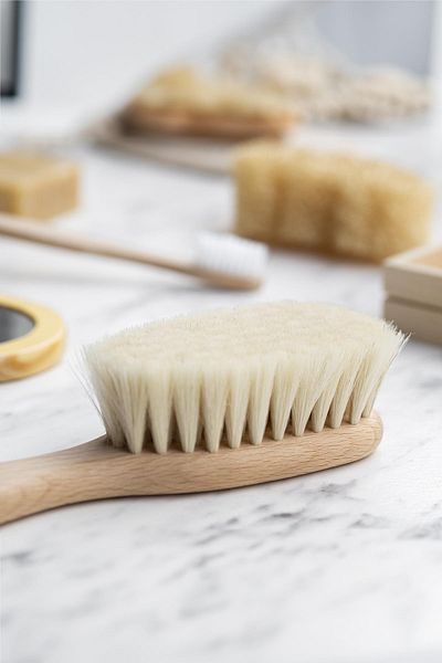 For You Gold 100% Goat Hair Natural Baby Hair Brush