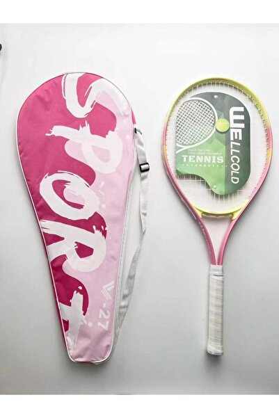 WELLCOLD Pro Tenis Raketi 27 İnch L1 + Taşıma Çantalı Pembe